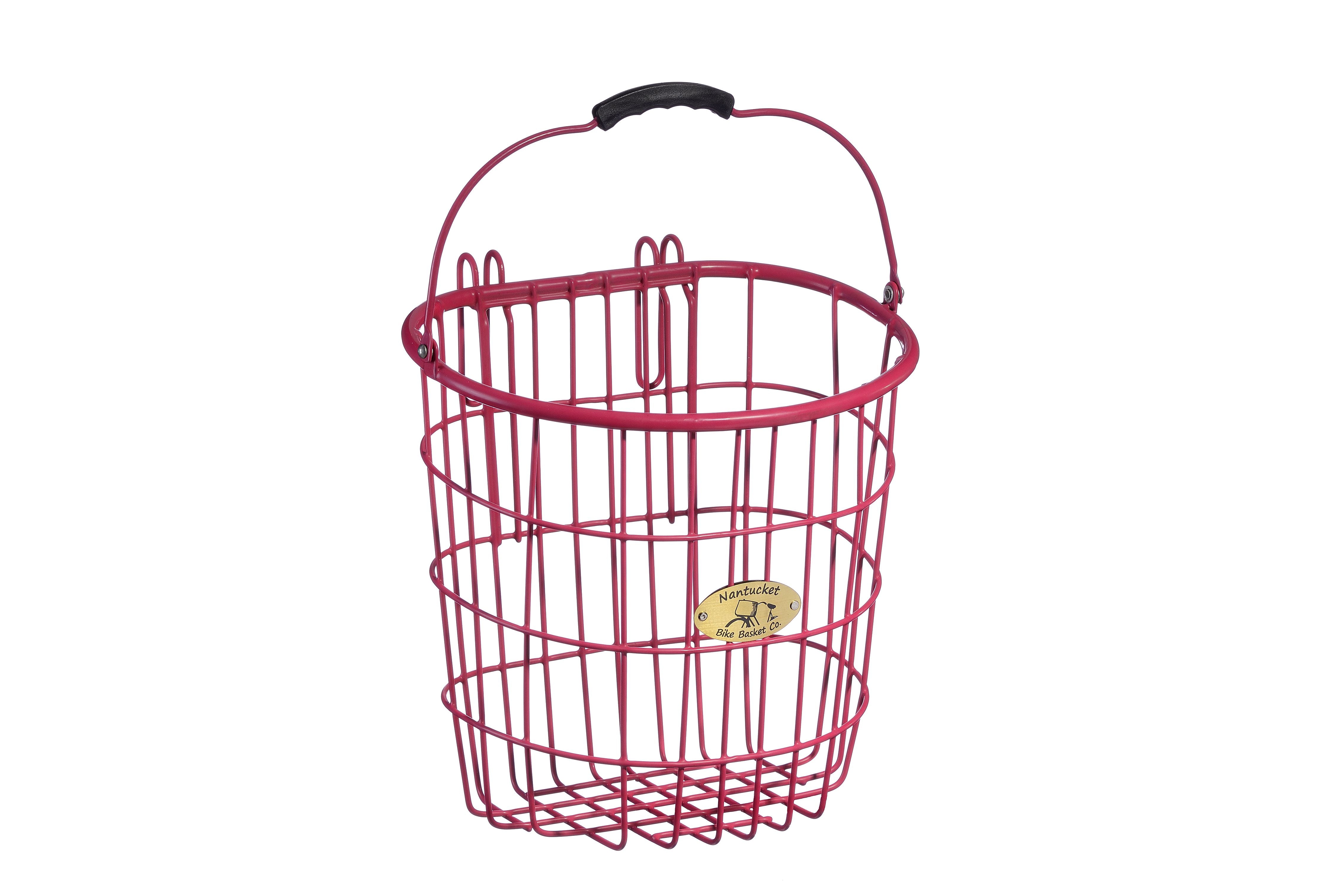 SURFSIDE WIRE PANNIER, PINK Nantucket Bike Basket Co.
