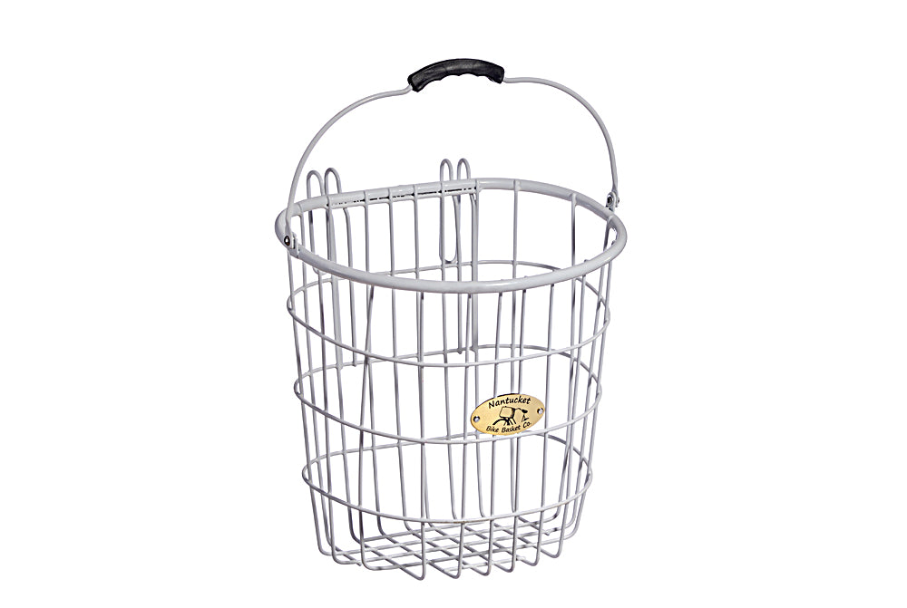 SURFSIDE WIRE PANNIER, WHITE – Nantucket Bike Basket Co.