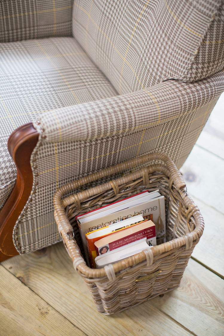 Wicker pannier top baskets