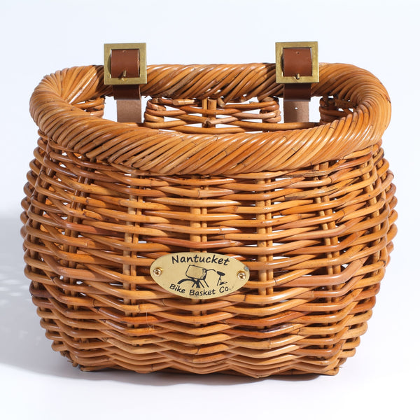 Panier Vélo Avant Nantucket Bicycle Co Cisco - Oval, Rotin Naturel, Marron