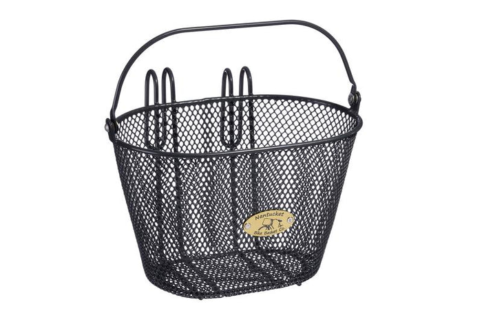 Panier Vélo Nantucket Bike Basket Co, Osier, Marron, 10x7x7 Pouces, Occasion