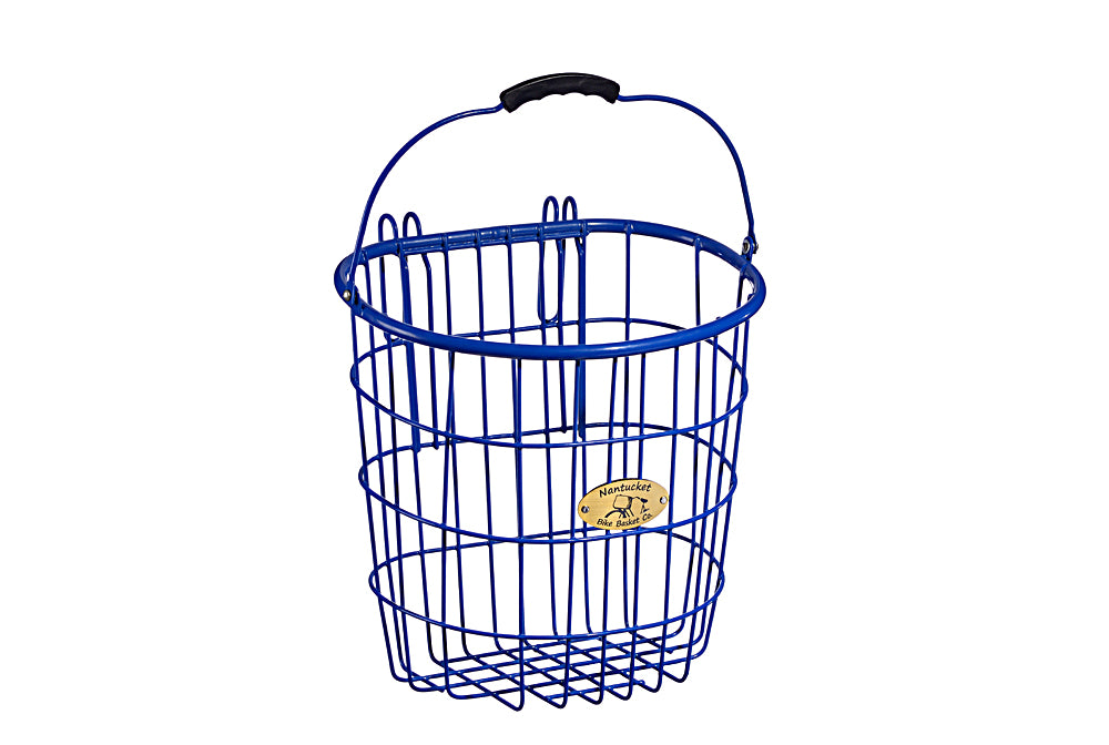SURFSIDE WIRE PANNIER, ROYAL BLUE Nantucket Bike Basket Co.