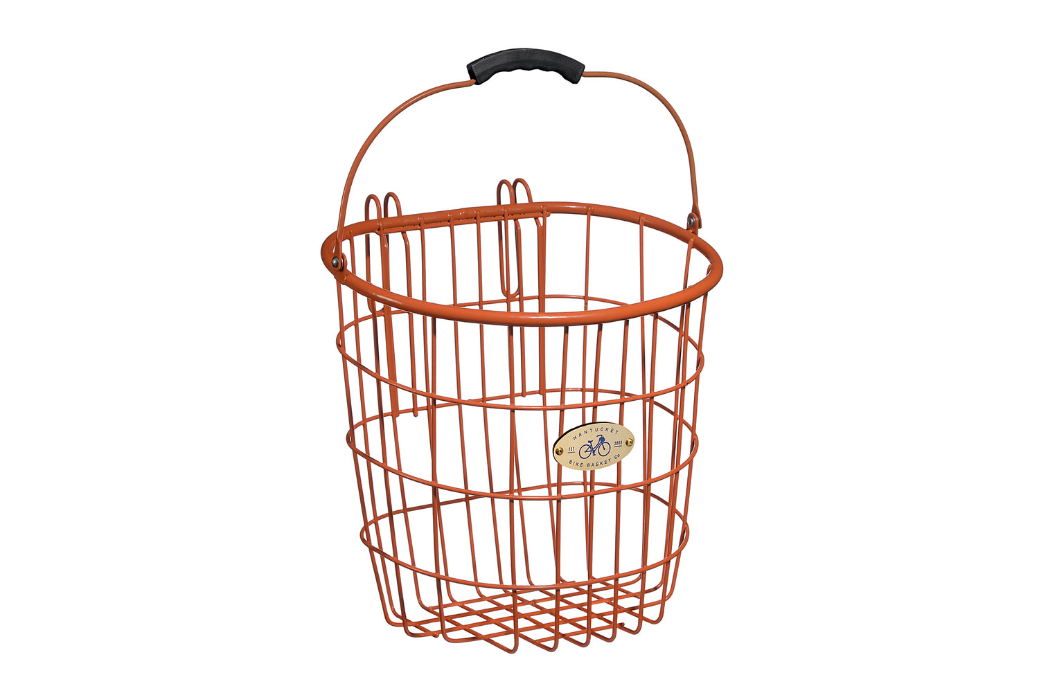SURFSIDE WIRE PANNIER, ORANGE Nantucket Bike Basket Co.