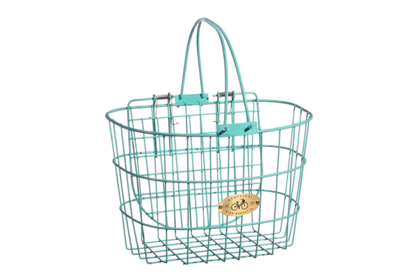 SURFSIDE WIRE D W/ SPRING-LOADED LID, TURQUOISE